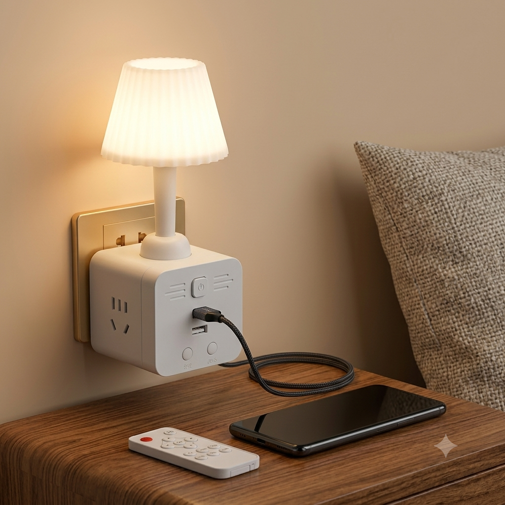 Lampada telecomandata multifunzione